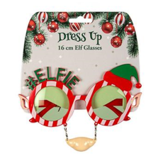 Christmas Dress-Up Elf Glasses 16cm
